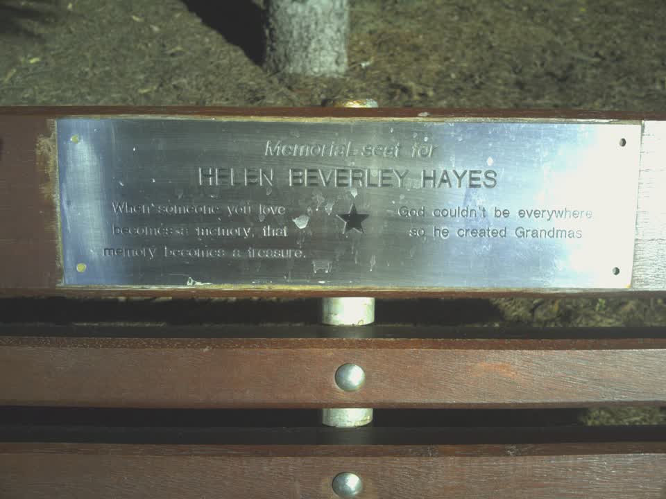 the register’s photograph of the plaque at Avonhead Cemetery