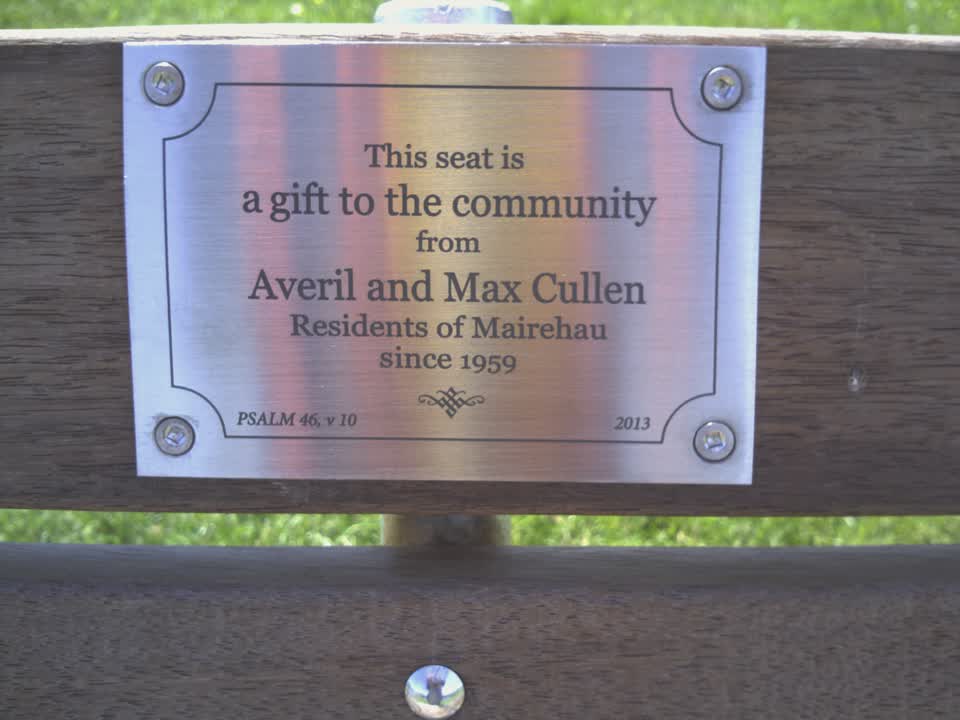 the register’s photograph of the plaque at Walter Park