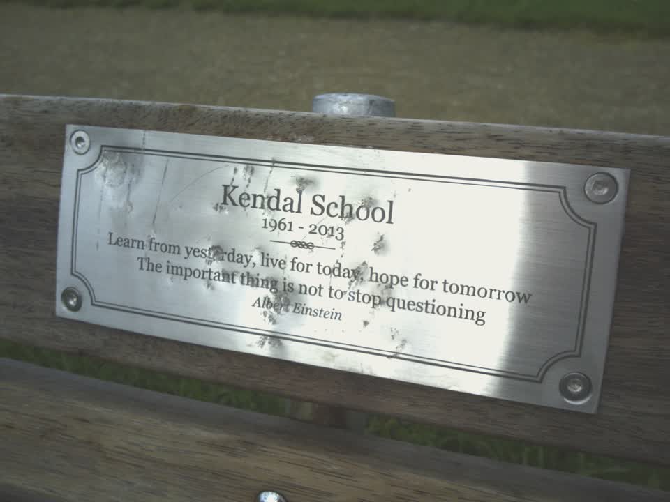 the register’s photograph of the plaque at Kendal Reserve
