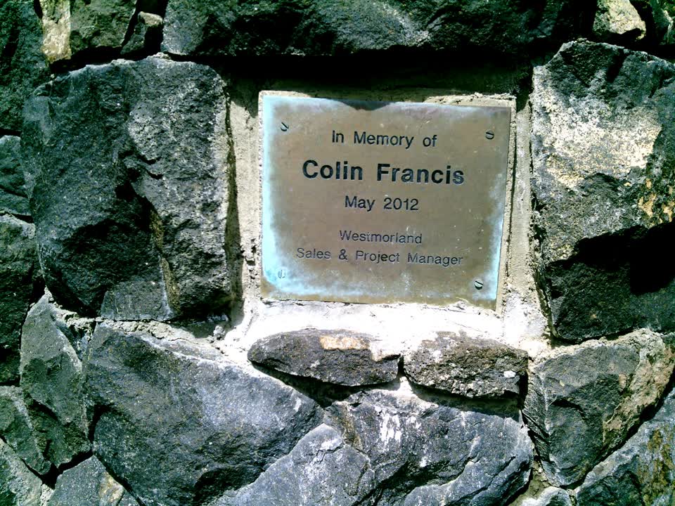 the register’s photograph of the plaque at Penruddock 2 Drainage Reserve