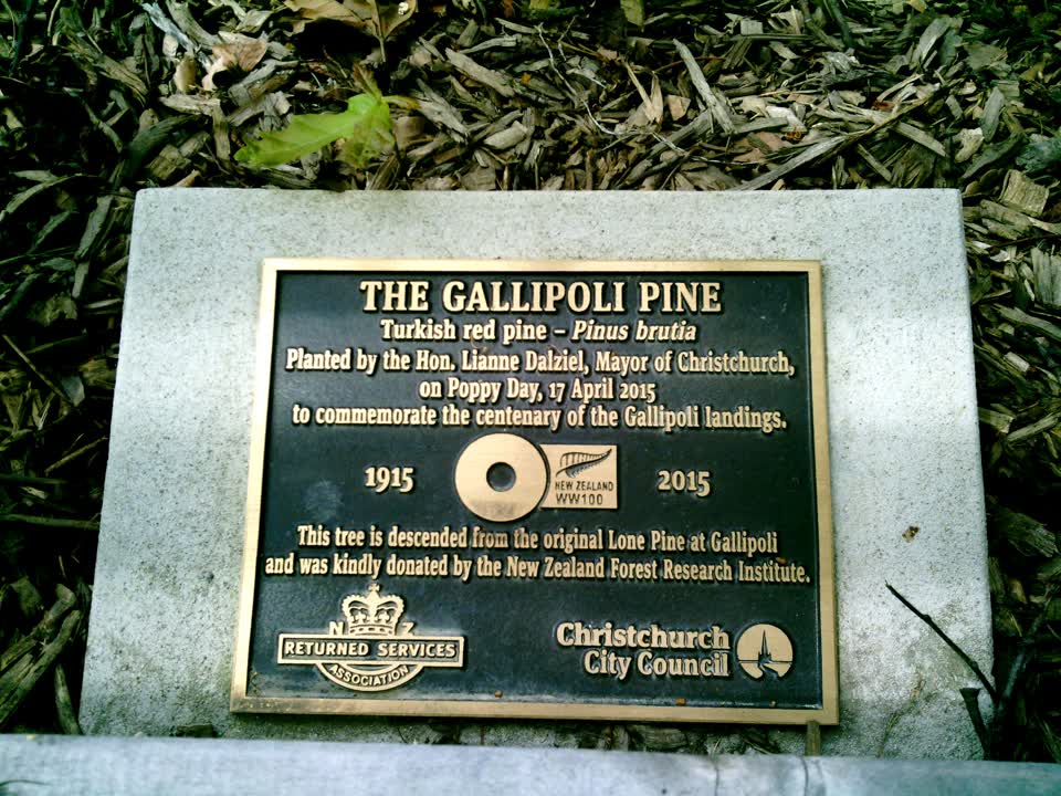 the register’s photograph of the plaque at Park Of Remembrance