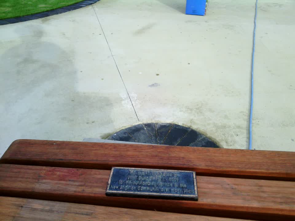 the register’s photograph of the plaque at New Brighton Beach Developed