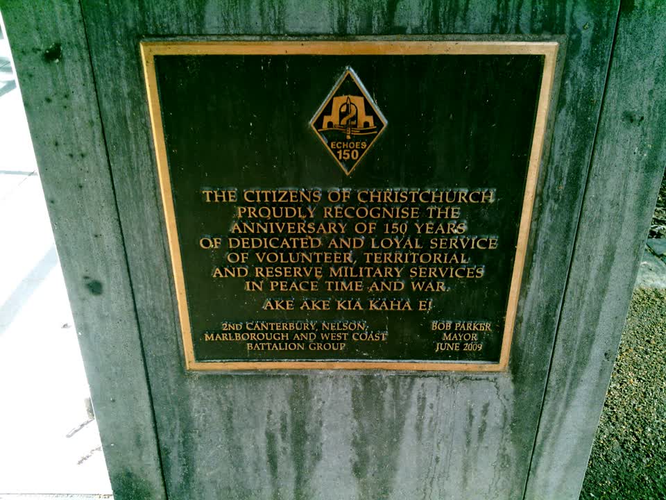 the register’s photograph of the plaque at Park Of Remembrance