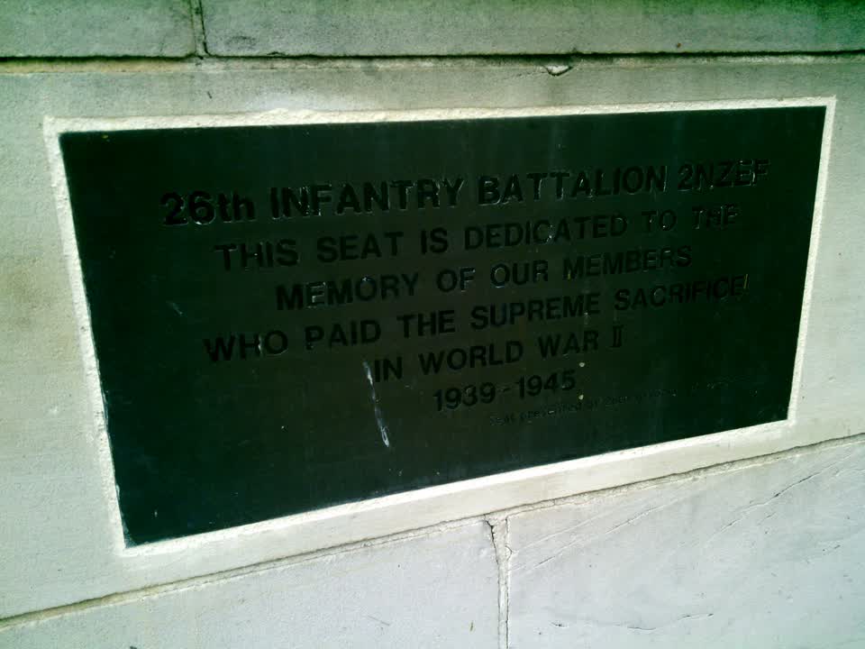 the register’s photograph of the plaque at Bridge Of Remembrance