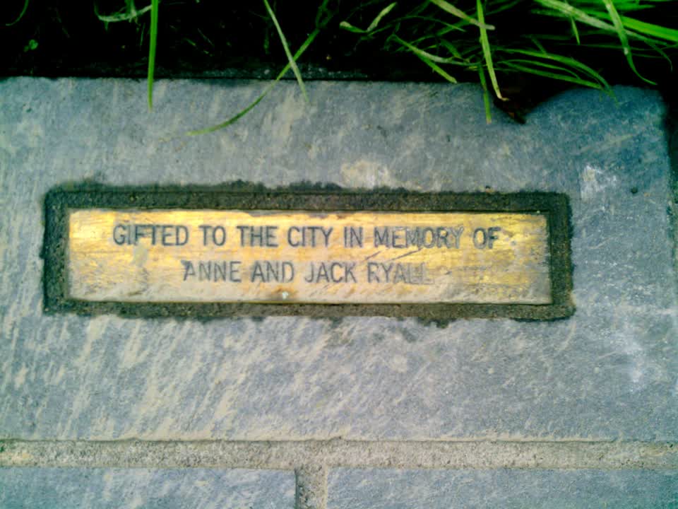 the register’s photograph of the plaque at Victoria Square