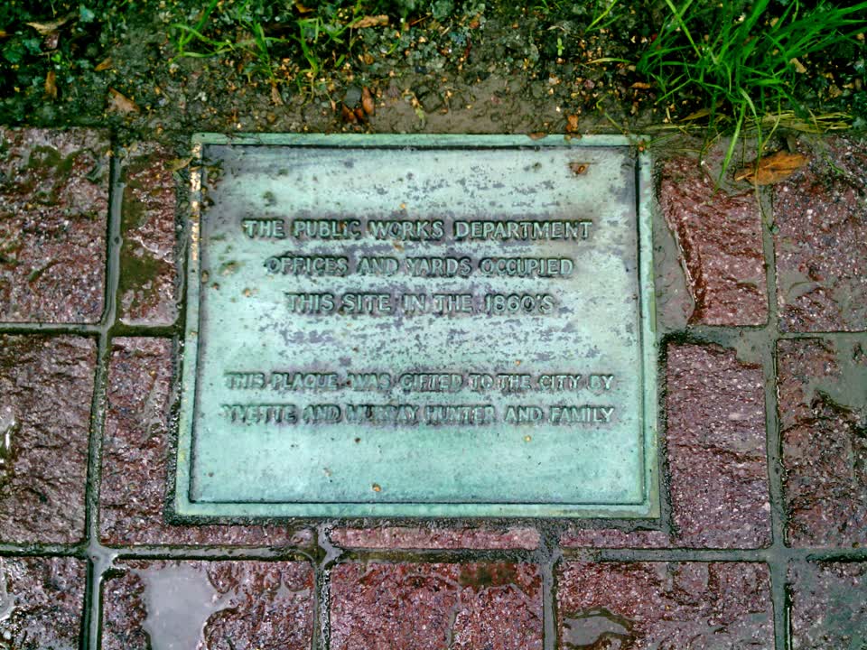 the register’s photograph of the plaque at Victoria Square