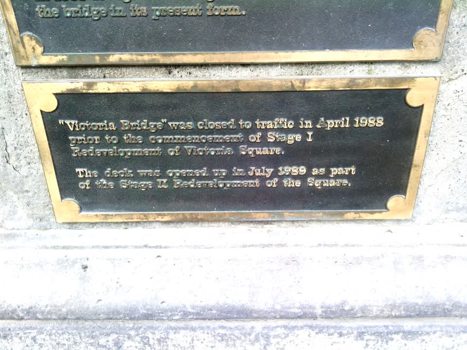 the register’s photograph of the plaque at Victoria Square