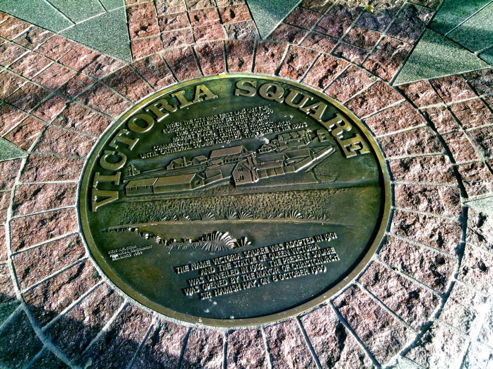the register’s photograph of the plaque at Victoria Square