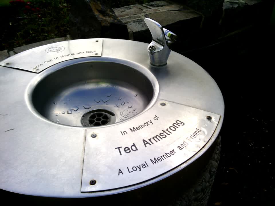 the register’s photograph of the plaque at Akaroa Beach