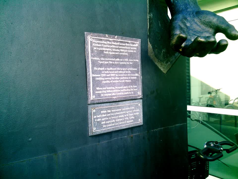 the register’s photograph of the plaque at Graham Condon
