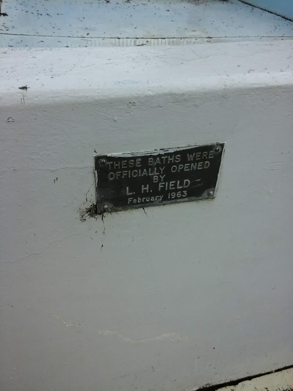 the register’s photograph of the plaque at Port Levy Former School Site