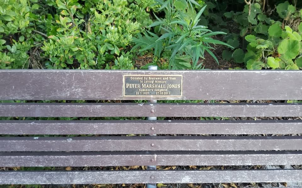 the register’s photograph of the plaque at Scarborough Park