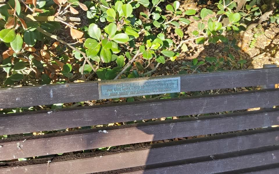 the register’s photograph of the plaque at Scarborough Park