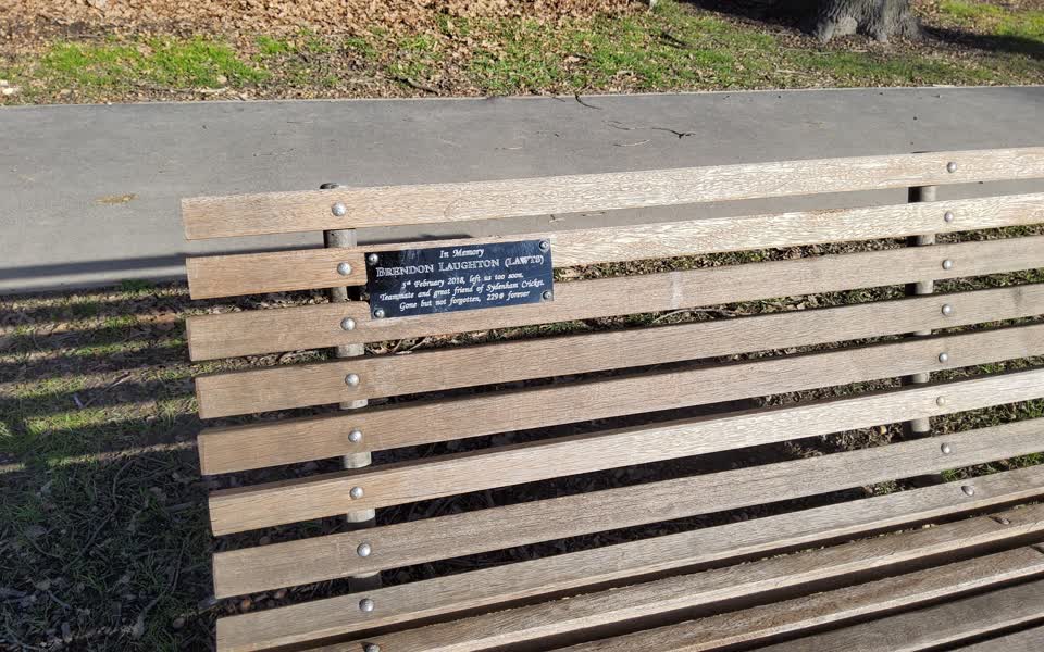 the register’s photograph of the plaque at Sydenham Park