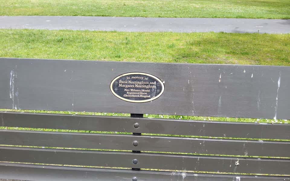 the register’s photograph of the plaque at Hagley Park North