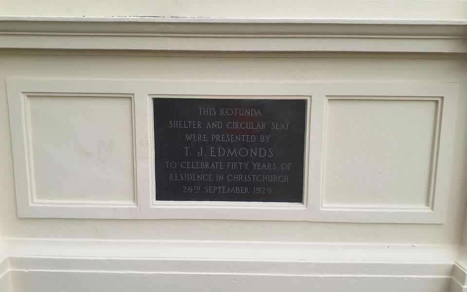 the register’s photograph of the plaque at Edmonds Band Rotunda