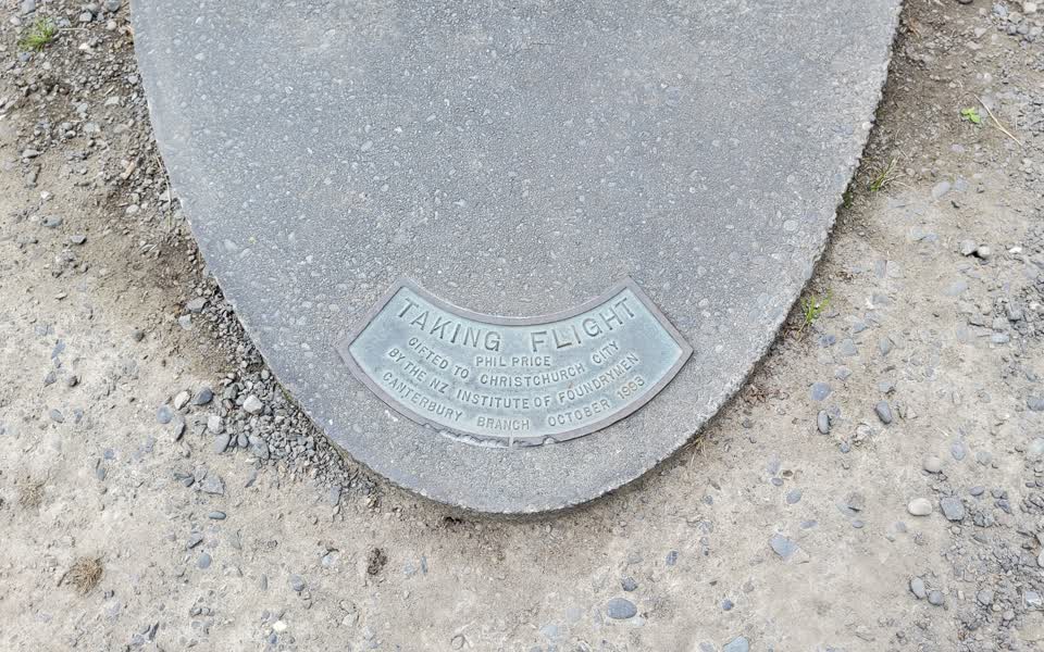 the register’s photograph of the plaque at Hagley Park North