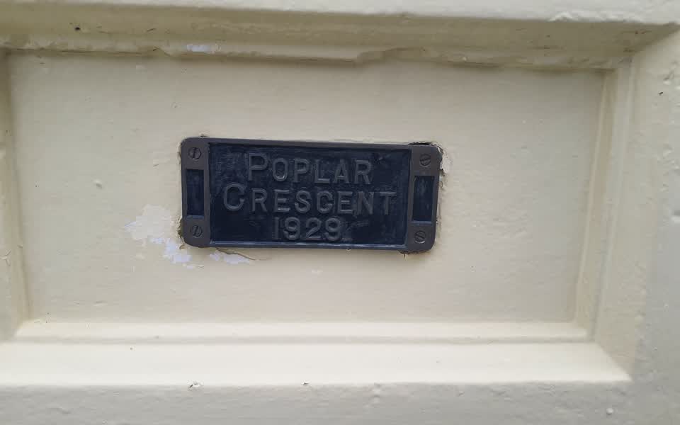 the register’s photograph of the plaque at Edmonds Band Rotunda