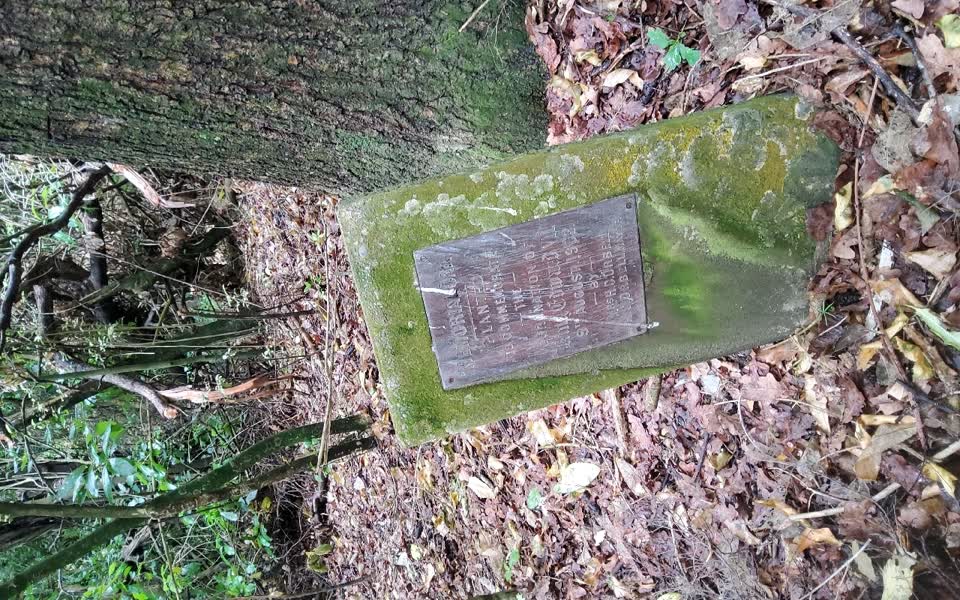 the register’s photograph of the plaque at Garden Of Tane