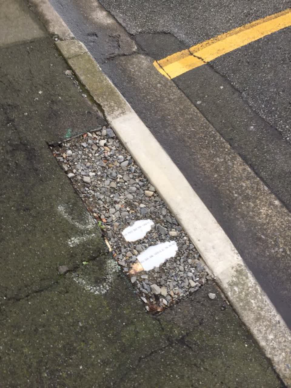 The photograph attached to this roading/streets report
