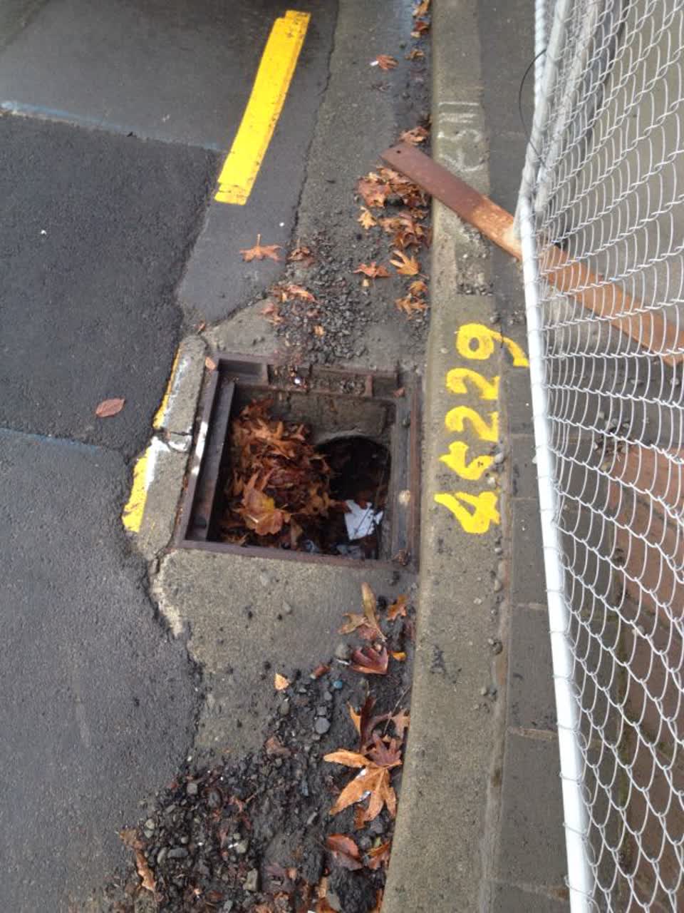 The photograph attached to this wastewater/stormwater report