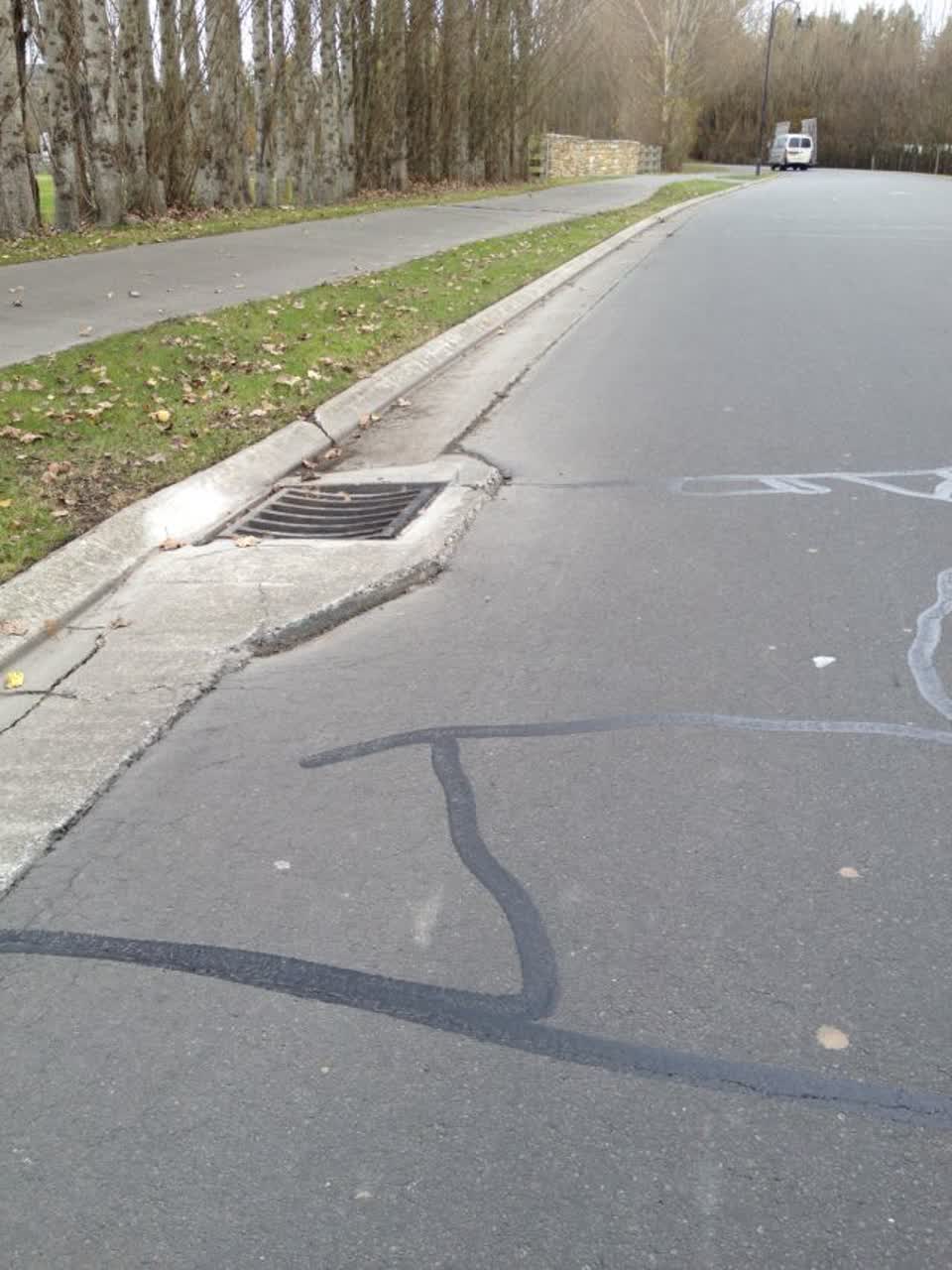 The photograph attached to this roading/streets report