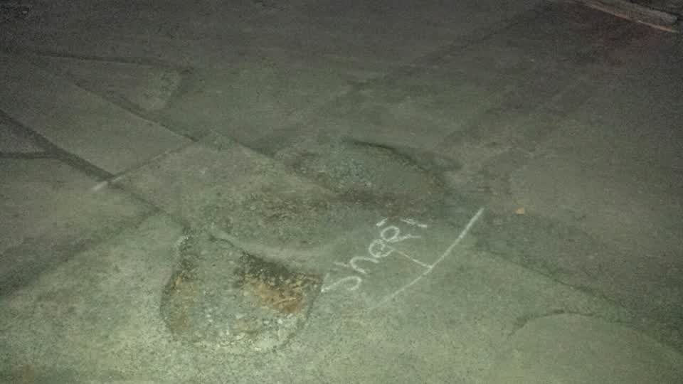 The photograph attached to this roading/streets report