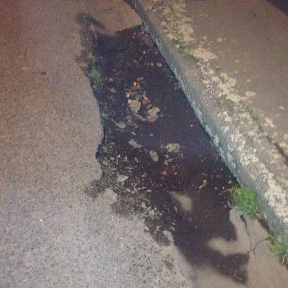 The photograph attached to this roading/streets report