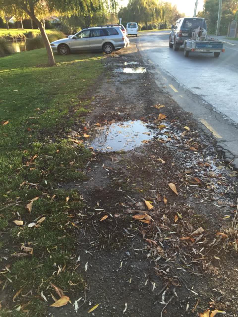 The photograph attached to this roading/streets report