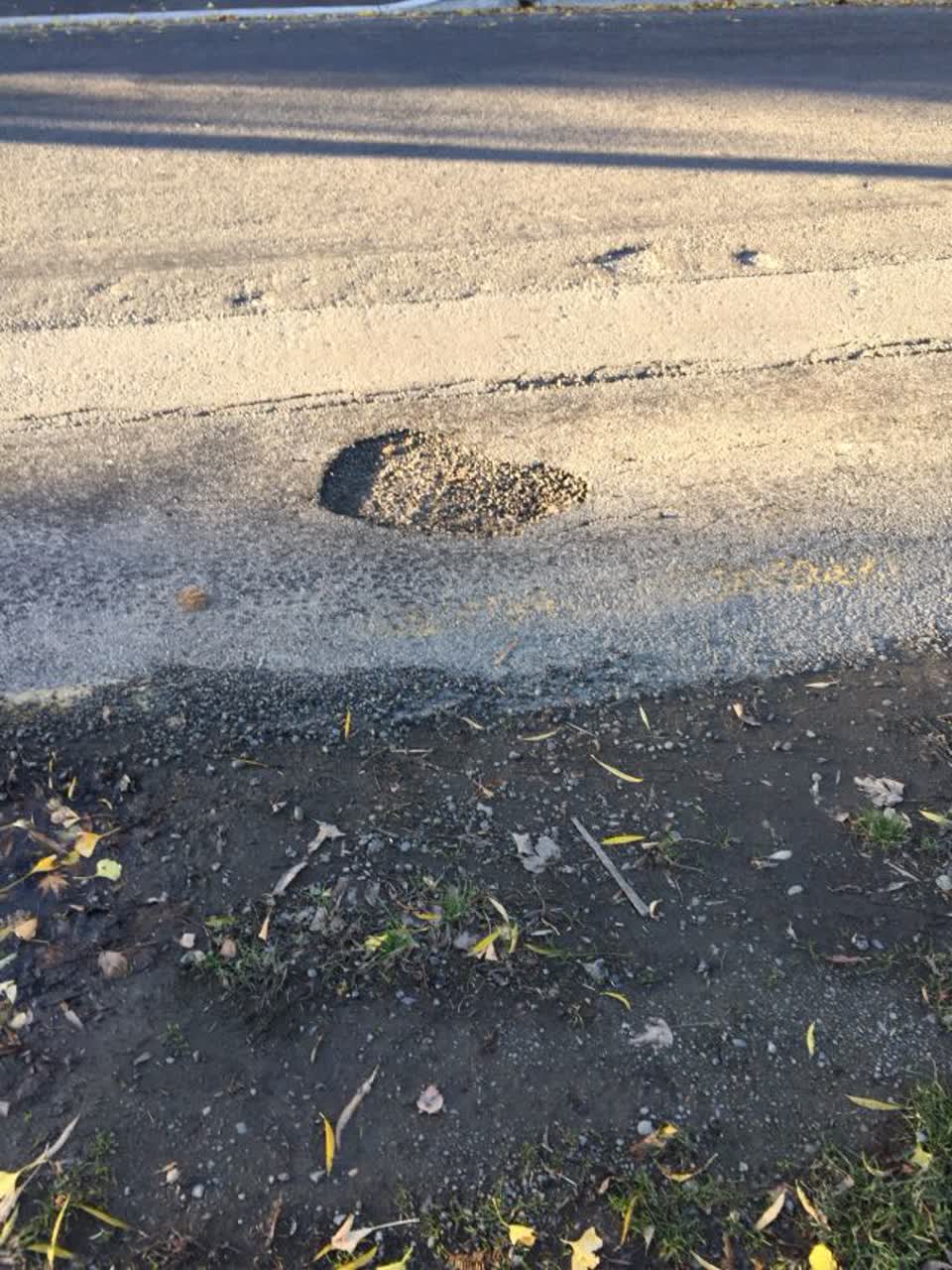 The photograph attached to this roading/streets report