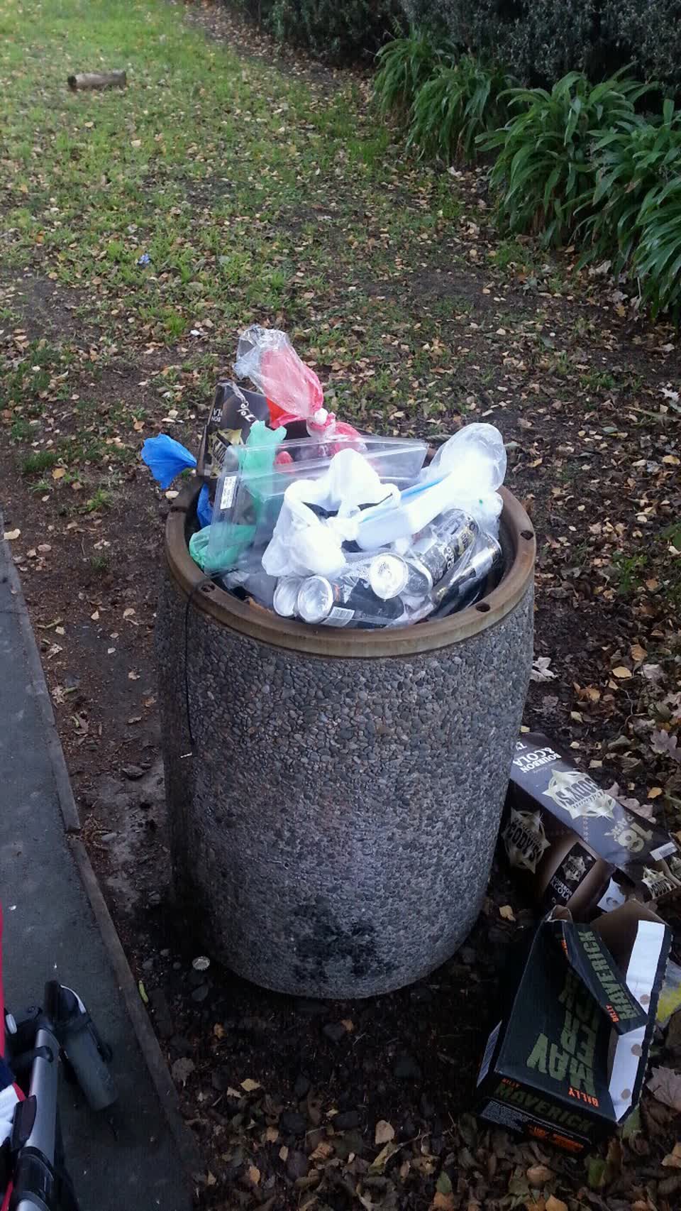 The photograph attached to this rubbish/recycling report