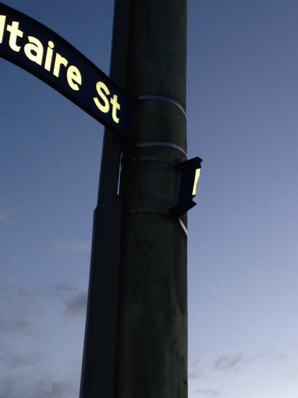 The photograph attached to this roading/streets report