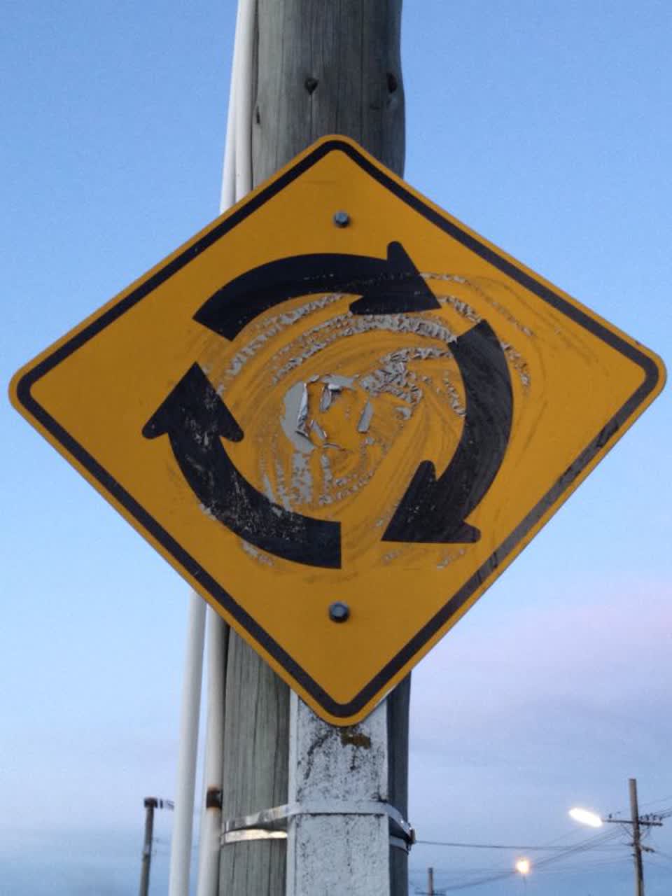 The photograph attached to this roading/streets report
