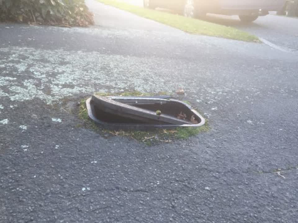 The photograph attached to this roading/streets report