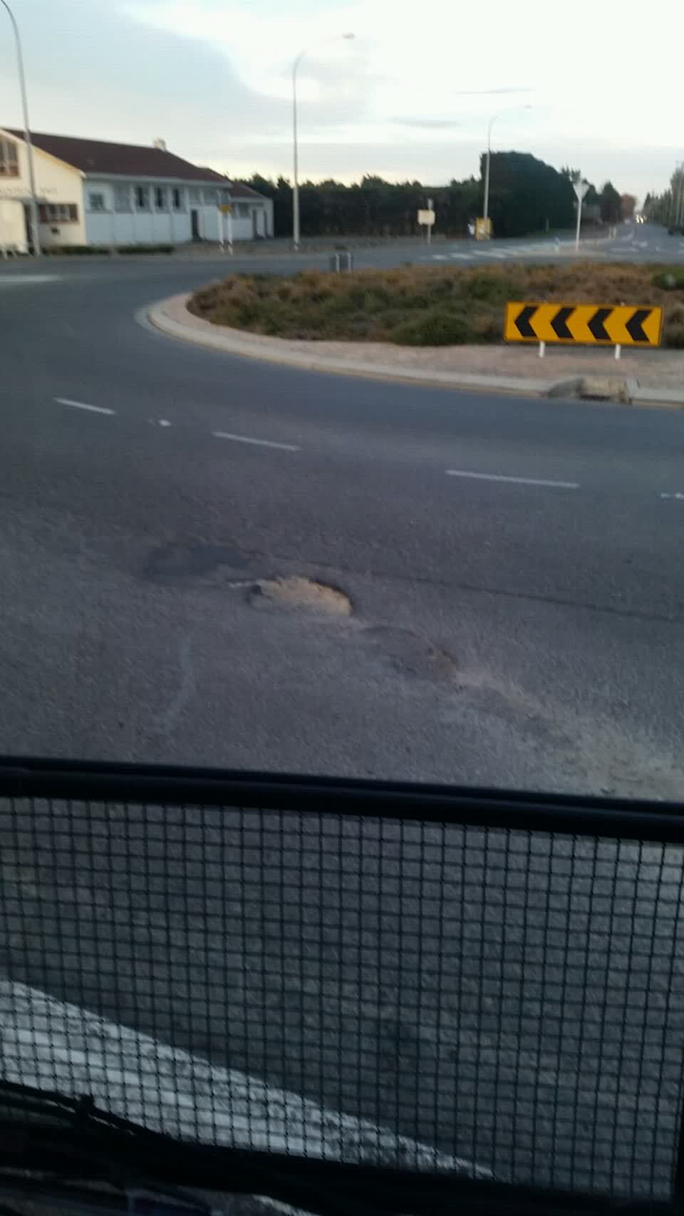 The photograph attached to this roading/streets report