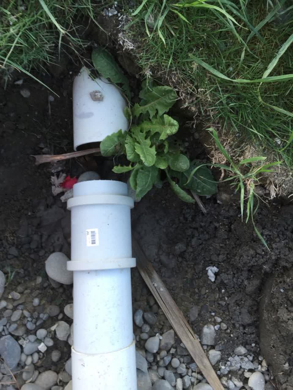 The photograph attached to this wastewater/stormwater report