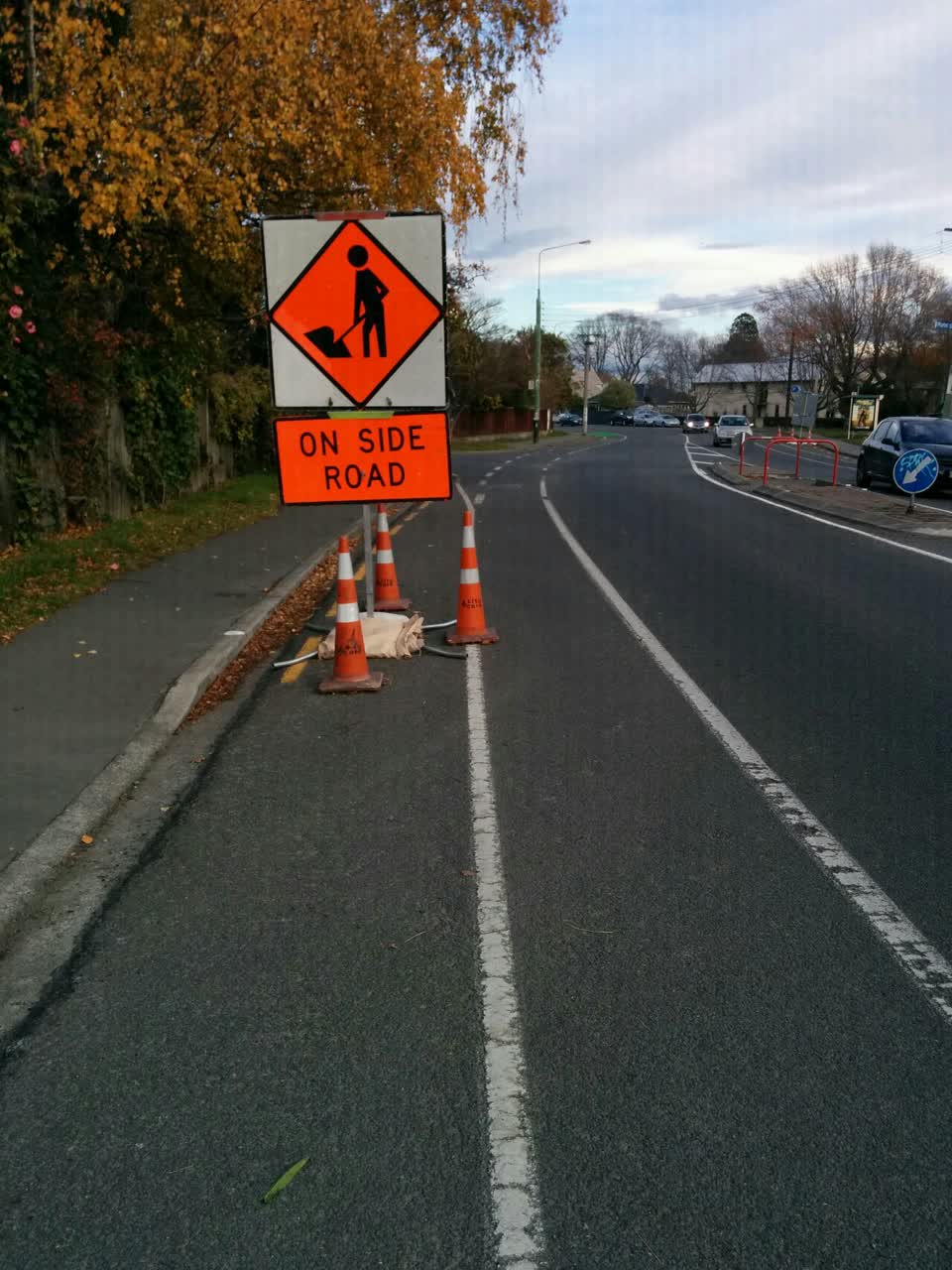 The photograph attached to this roading/streets report