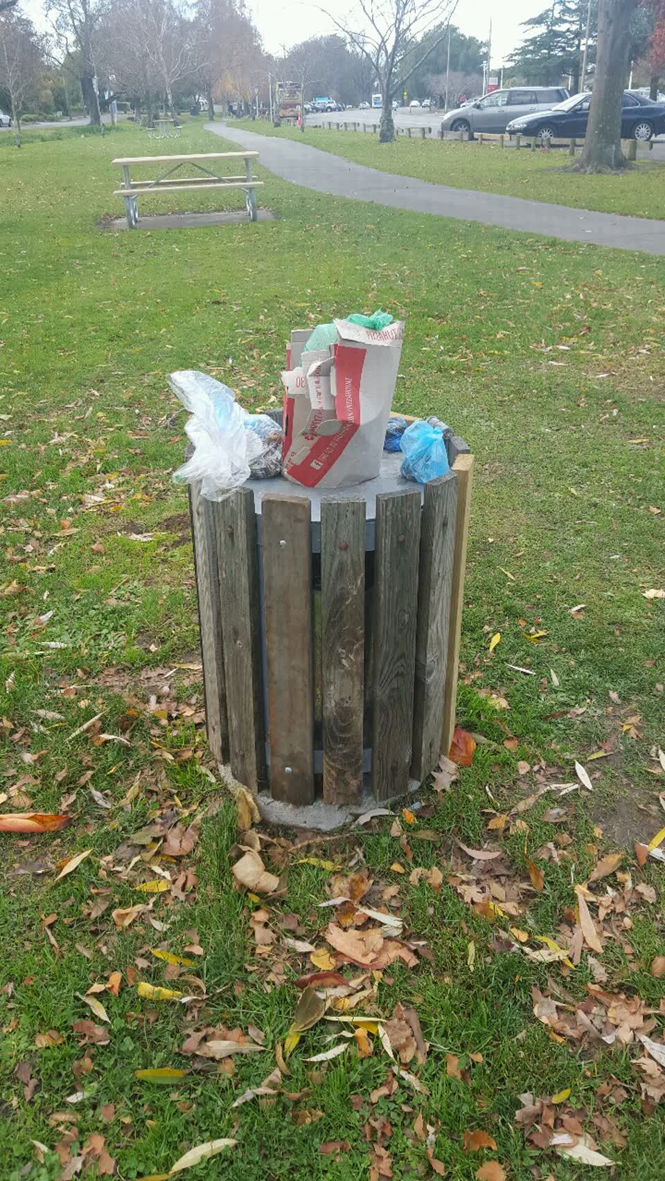 The photograph attached to this rubbish/recycling report