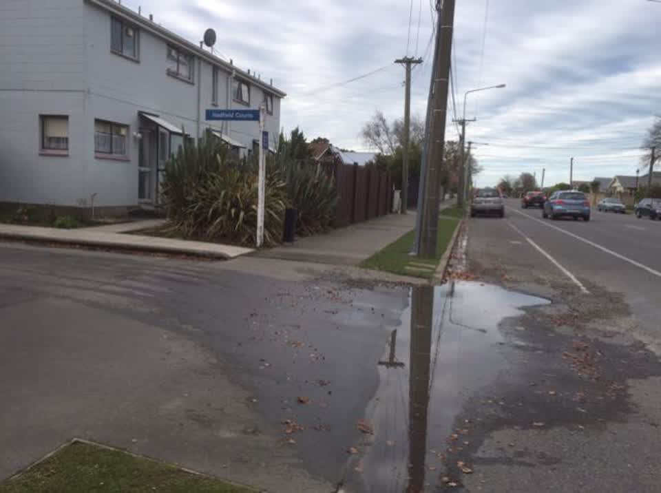 The photograph attached to this wastewater/stormwater report