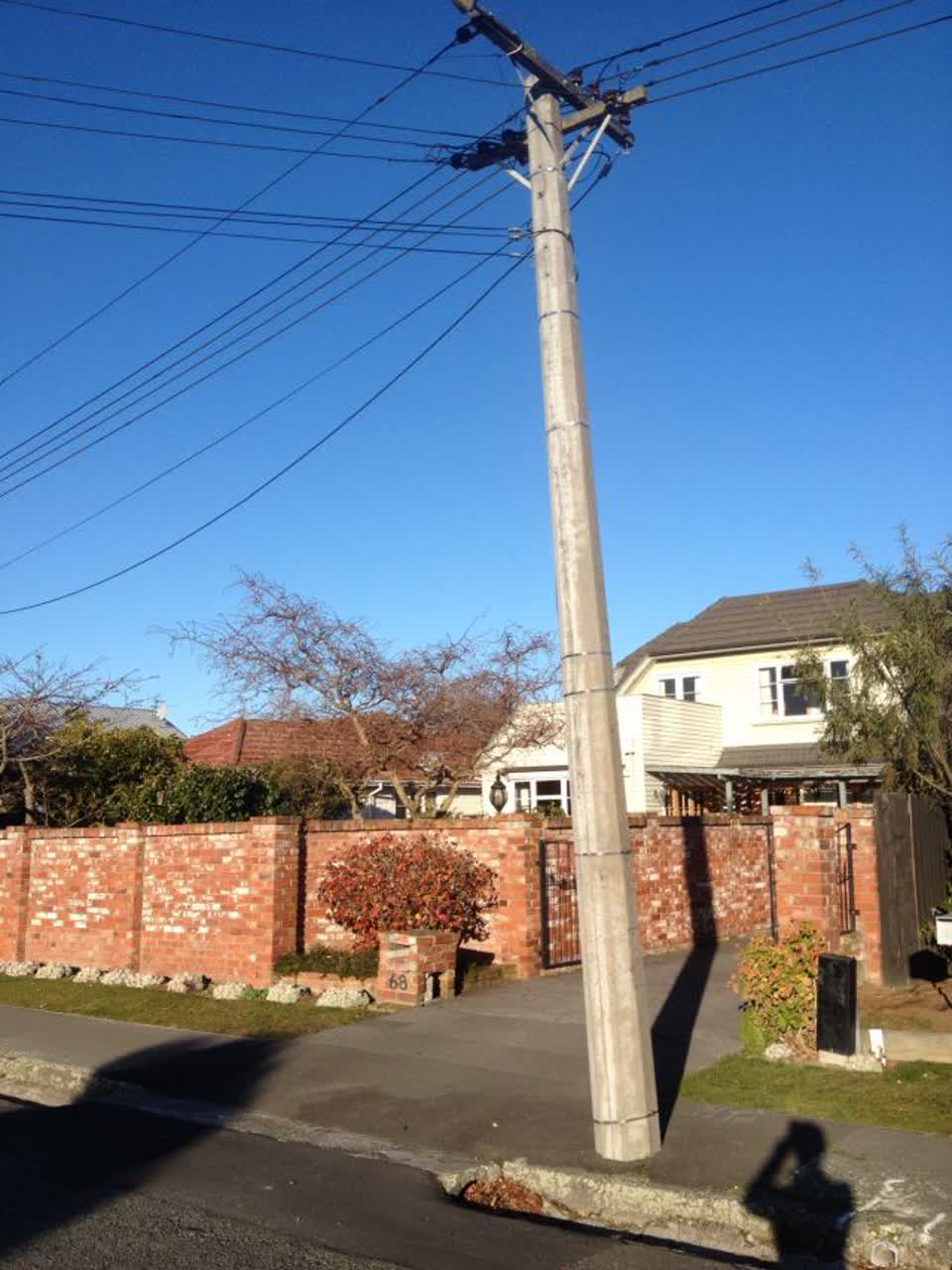The photograph attached to this roading/streets report