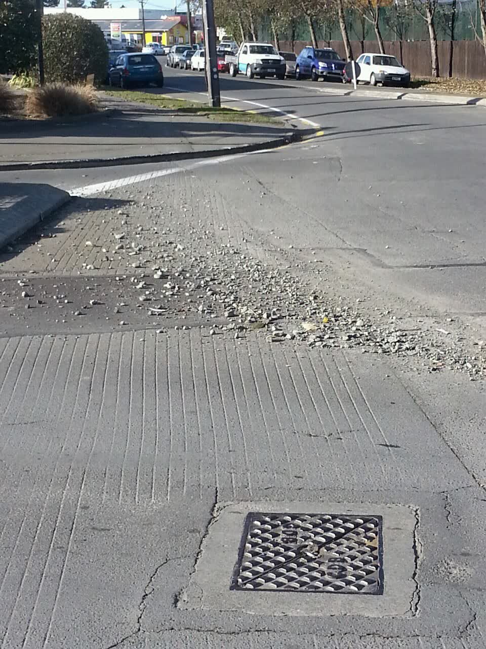 The photograph attached to this roading/streets report