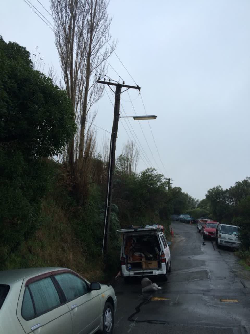 The photograph attached to this roading/streets report