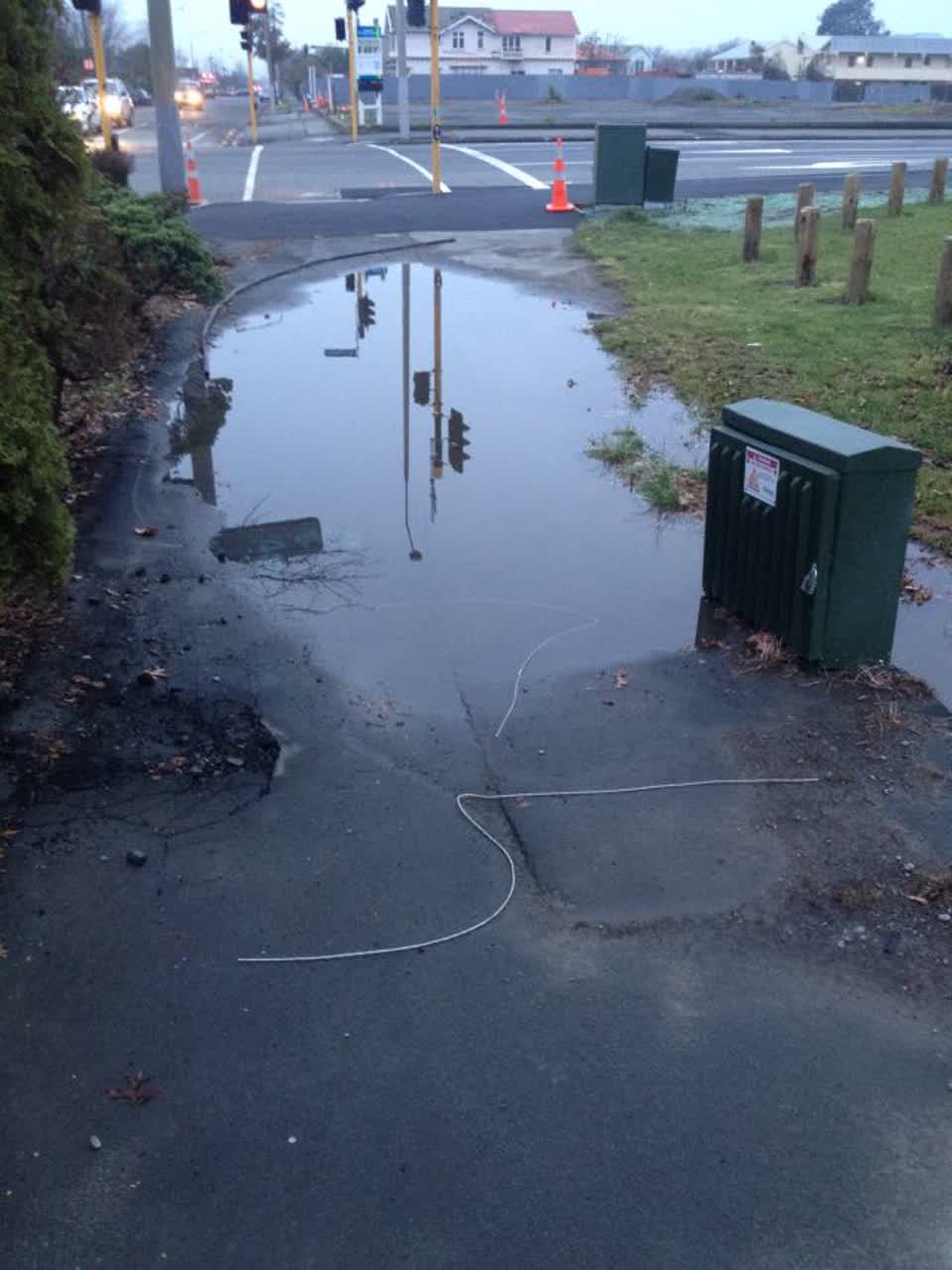 The photograph attached to this wastewater/stormwater report