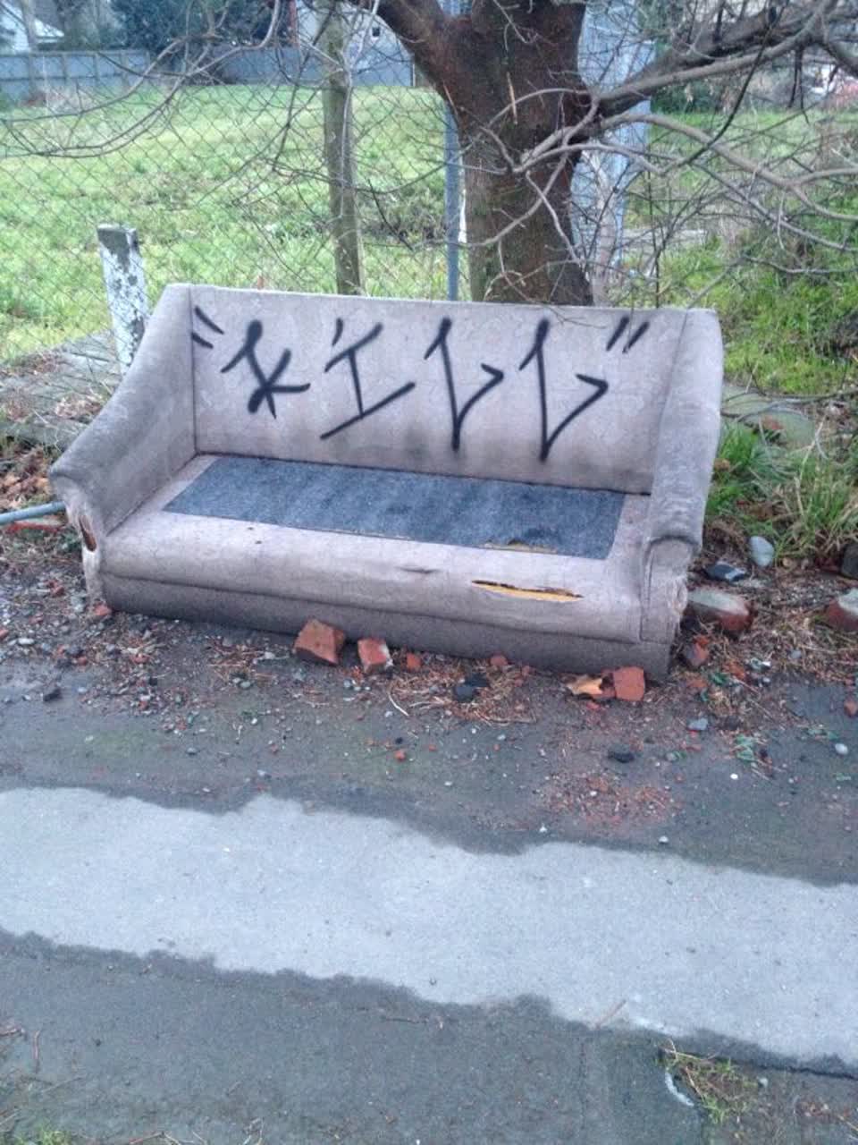 The photograph attached to this rubbish/recycling report