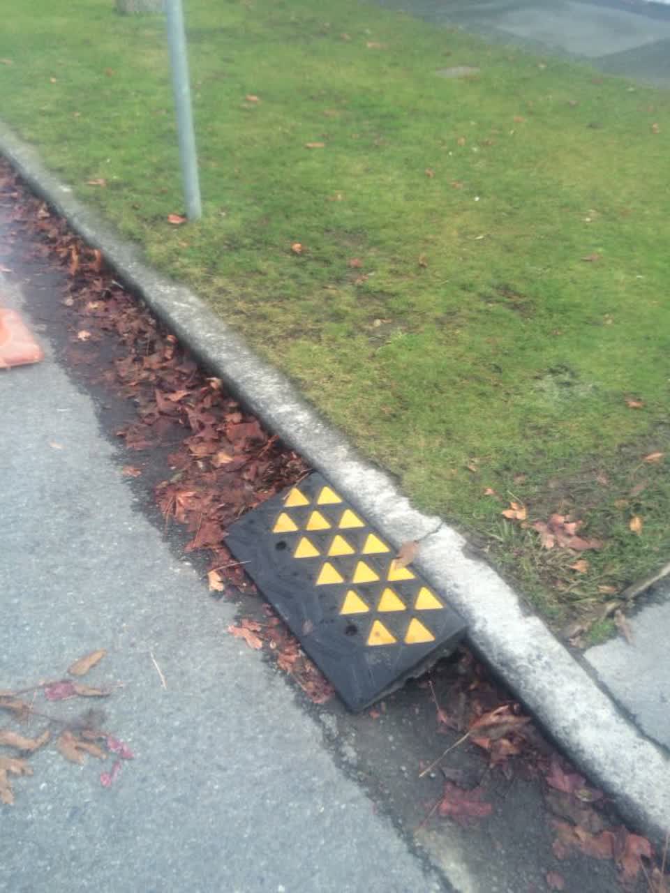 The photograph attached to this roading/streets report