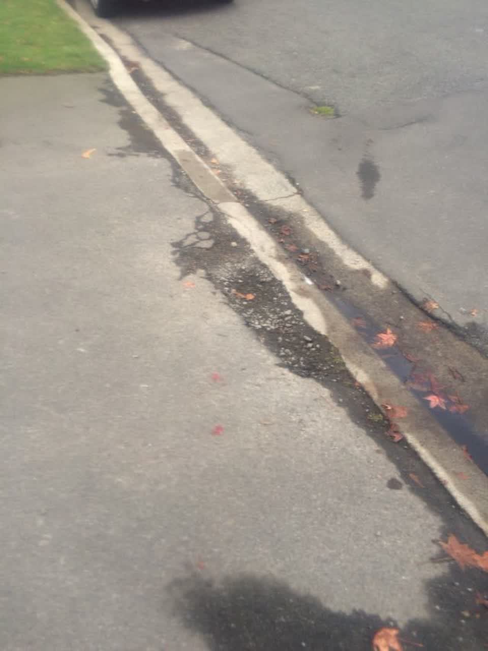The photograph attached to this roading/streets report