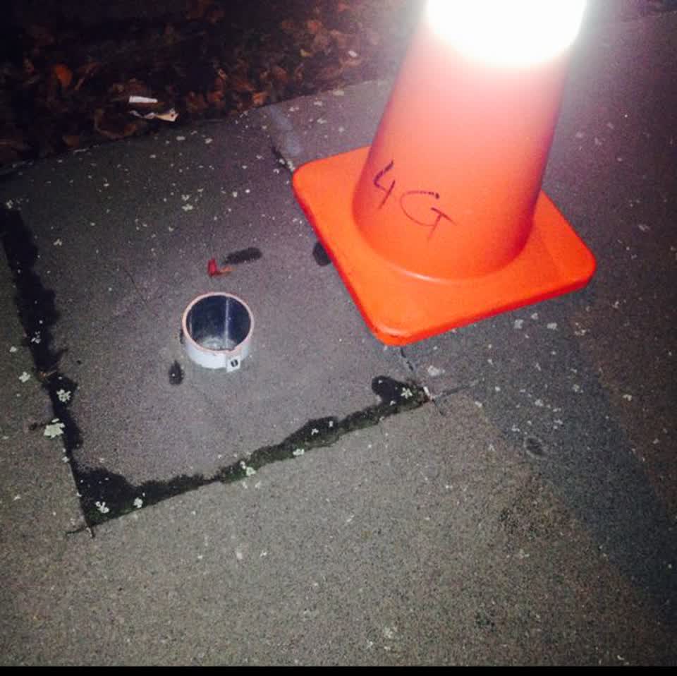 The photograph attached to this roading/streets report