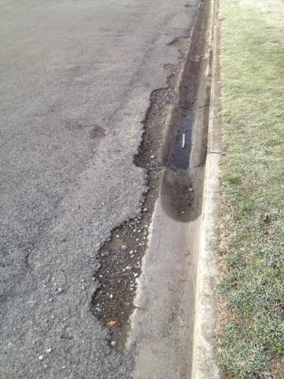 The photograph attached to this roading/streets report