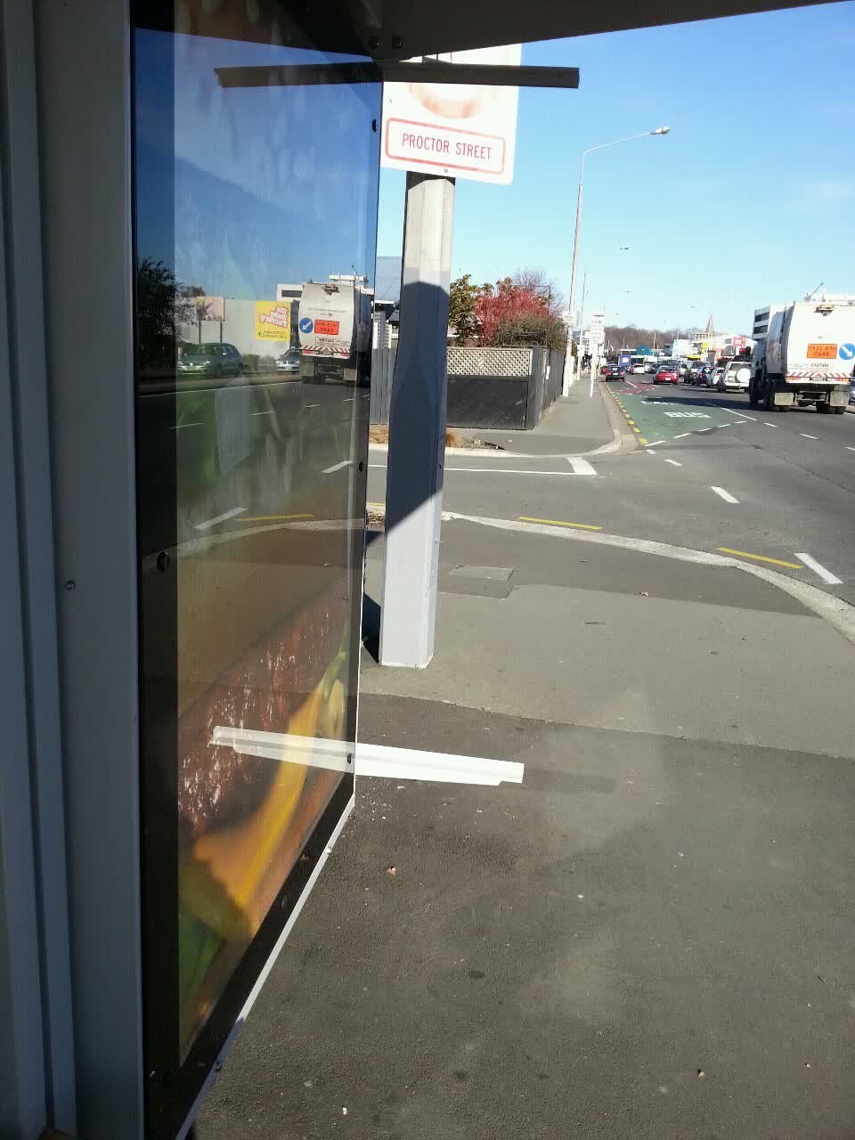 The photograph attached to this roading/streets report