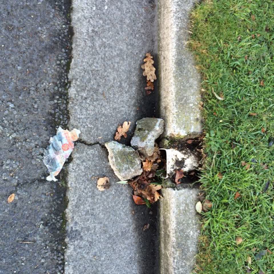 The photograph attached to this roading/streets report